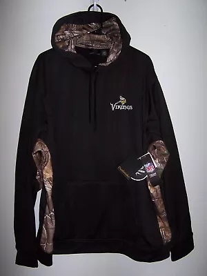 Minnesota Vikings Dunbrooke Pullover Hoodie Blk/Realtree Camo Men's XXL • $46