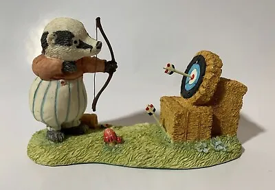 Villeroy And Boch FOX ARCHER FIGURE Foxwood Tales Sports Bullseye L 11 Cm H 6cm • $26.03