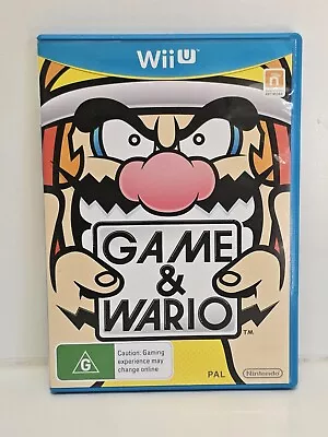 Game & Wario - Nintendo Wii U Game VGC PAL Complete + Free Postage Tested • $79.95