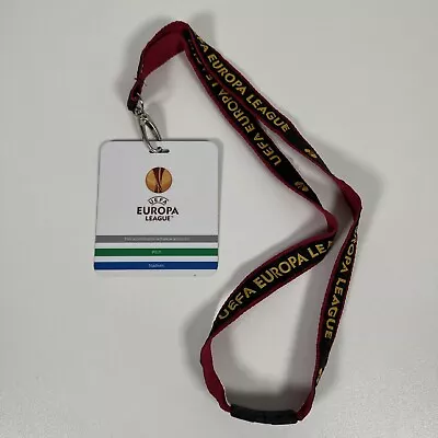 UEFA Europa League 2014 ONE Pitch & Stadium Lanyard Media Press Pass • $22.39