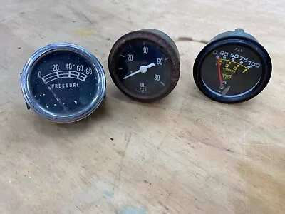 Vintage Car Auto Gauges Rat Rod Lot Of 3 • $16.99