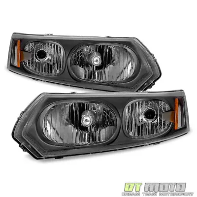 Black 2003-2007 Saturn ION Sedan Factory Style Headlights Headlamps Aftermarket • $104.99