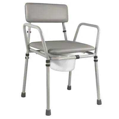 Aidapt Essex Height Adjustable Commode Chair Grey - VR161G • £80.95