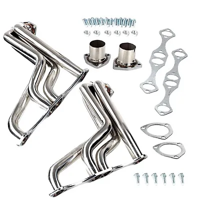 H60054BK For 1935-1948 SBC Chevy 283-350 Stainless Steel Fat Fenderwell Headers • $195.99