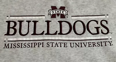 Mississippi State Bulldogs Y2K Sweatshirt Champion Gray MSU Men’s Size XL • $25