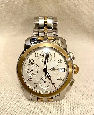 Baume & Mercier Geneva 18k Gold And Stainless Steel Men’s Watch • $1250