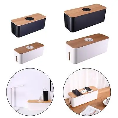 Cable Management Storage Box Case Cord Wire Safety Organizer Keeper Holder • £20.47