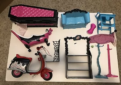 Monster High Playset Furniture And Accessory Lot Of 11 • $70