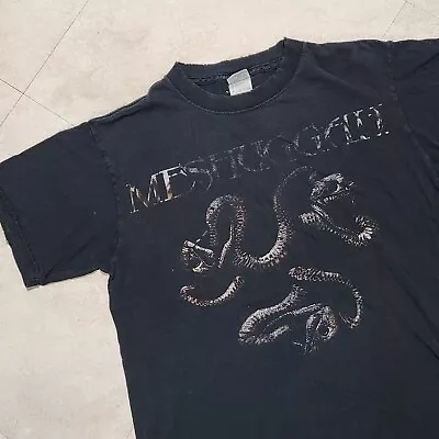 VTG Y2K 2005 Meshuggah Catch 33 Thirty Three Tour DISTRESSED Metal Band T Shirt • $122.47