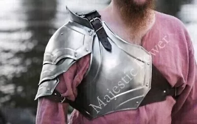 Medieval Shoulder Breastplate Cuirass Armor Gladiator Steel Set LARP Cosplay • $88