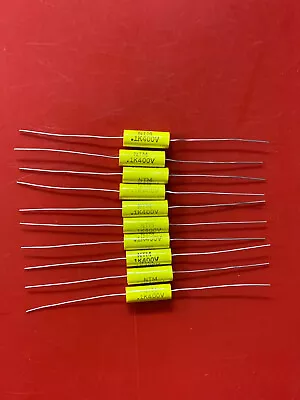 $8.99 • Buy 10x NTM104K400 NIC COMPONENTS CAP METALLIZED POLYESTER FILM 0.1UF 400V 10% AXIAL