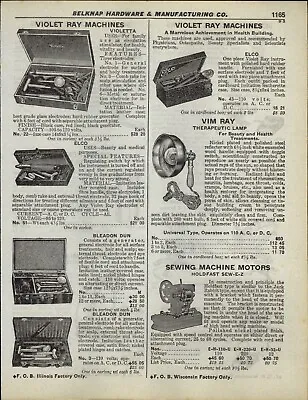 1930 PAPER AD Violet Ray Machine Bleadon Dun Elco Medical Quackery  • $19.99