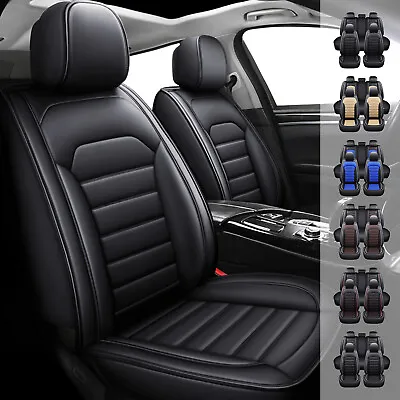 $62.99 • Buy Car Seat Covers Full Set 5 Seats Front Rear Seat Pu Leather Seat Protector 