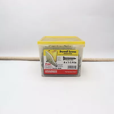 Grabber Coarse Drywall Screw Scavenger Head Black 6 X 1-1/4  5LBS VB308 • $20.21