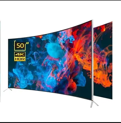 Curved Screen 50 Inch Smart Android LED TV Ultra HD 4K Smart Tv • £190