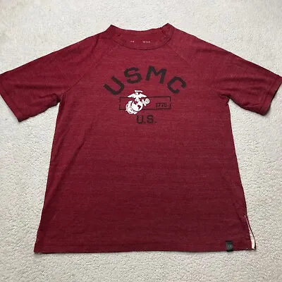 Under Armour Shirt Womens Medium Red USMC United States Marine Corps • $7.44
