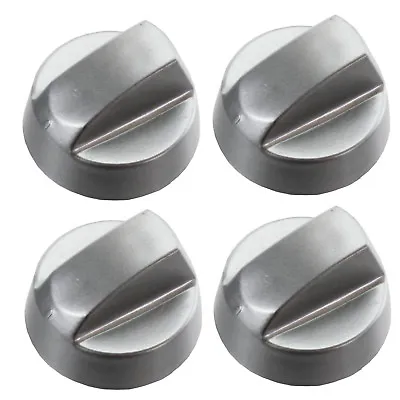 Chrome Oven Knob Switch CANDY ELECTROLUX MOFFAT SMEG Gas Hob Cooker Knobs Silver • £10.99