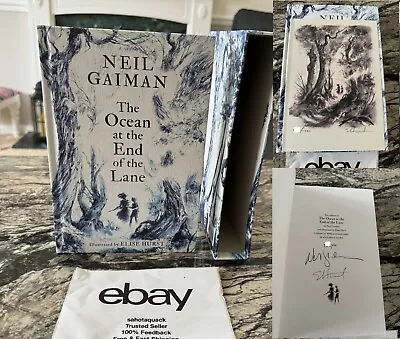 The Ocean At The End Of The Lane Neil Gaiman Signed Slipcase Numbered /1000 • £200