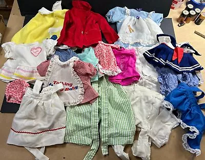 Lot  20 Pc Vintage Cabbage Patch Kids Doll Clothes Blouses Pants Dresses Etc • $68