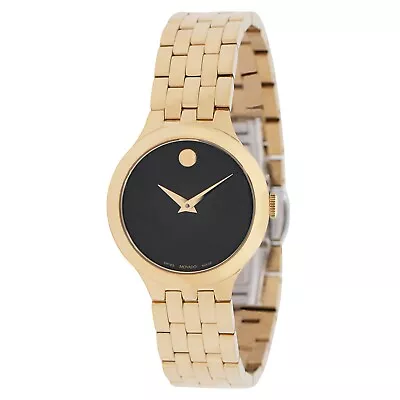 Movado 0607420 Women's Venturi Black Dial Quartz Watch • $317.46