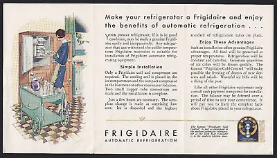 Vintage Frigidaire Advertising-Compressor-Coil-Color Print Ad-Woman-Refrigerator • $11.95