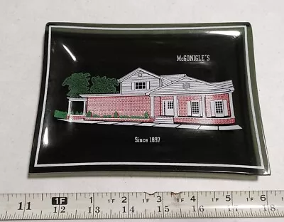 Vintage McGonigle's Funeral Home? New Castle PA? Advertising Smoke Glass Tray • $19.99