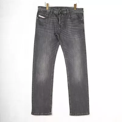 DIESEL Jeans Mens 33 SAFADO X Grey Straight Leg Slim Fit Denim Trousers W33 L32 • $41.01