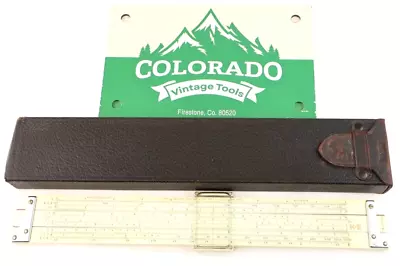 Keuffel & Esser Co.(K & E) No. 4081-3 Log Log Duplex Decitrig Slide Rule & Case • $24