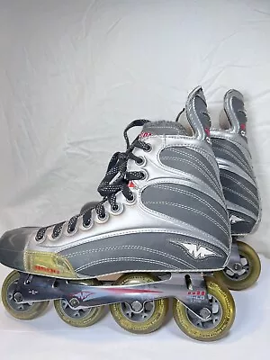 MISSION QUATRO 9500 INLINE HOCKEY SKATES ROLLER BLADES MENS SIZE 12 Hard To Find • $249.99