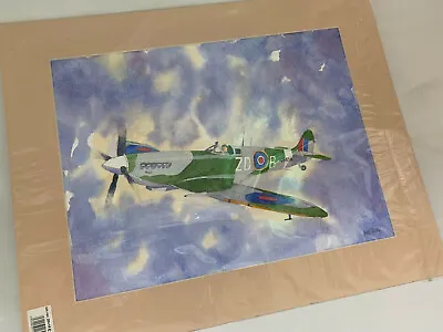 £19.99 • Buy SPITFIRE  ZDB NH434  Aircraft Picture Watercolour