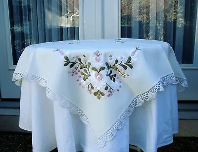 Hungarian Embroidered Matyo Table Topper In Pastel Colors Limited Production NWT • $49.95