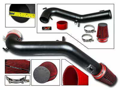 Cold Air Intake Kit MATT BLACK + RED Filter For 15-17 Ford Mustang GT 5.0L V8 • $116.99