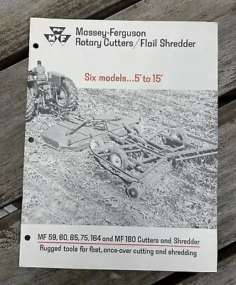 Massey Ferguson MF 59 60 65 75 164 180 Rotary Cutters Flail Shredder Brochure • $12.99
