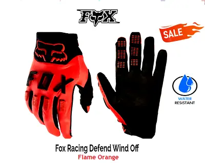 Fox Racing LEGION DEFEND Motocross Dirt Bike Gloves Orange NEW Water Resistant • $45