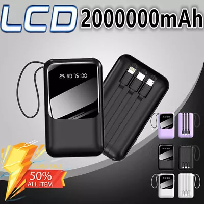 $19.99 • Buy 2000000mAh Mini Power Bank Portable Battery Charger External Fast Charging