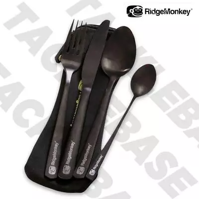 Ridgemonkey Dlx Cutlery Set - Carp Fishing - New 2021 • £13.95