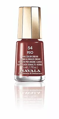 Mavala Free-of-12 Harmful Ingredients Mini Nail Polish Rio Dark Plum Wine   • $8