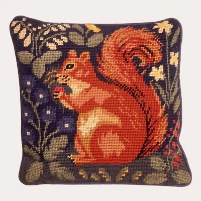 EHRMAN Squirrel HUNTING RUG MEDIEVAL Retired TAPESTRY NEEDLEPOINT KIT RARE • $183.17