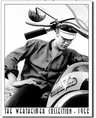 Elvis Motorcycle Metal Tin Sign Rock N Roll Movie Music Home Bar Shop Decor #948 • $19.90