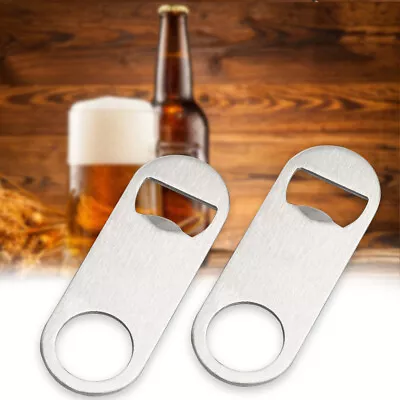 NEW Bottle Opener Blade Remover Speed Durable Flat Stainless Steel Mini Beer • $7.84