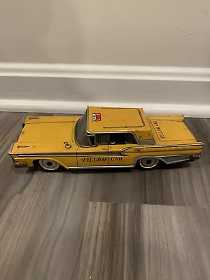 Vintage 1960 Toymaster Ford Fairlane 500 Friction Toy Cab Taxi • $245