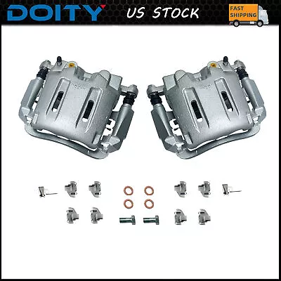 Super Duty Front Disc Brake Calipers W/ Bracket For 2005-2012 Ford F-250 F-350 • $143.51