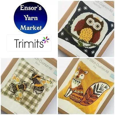 TRIMITS Needlewoork Cushion Kits (Cross Stitch And Tapestry) • £22