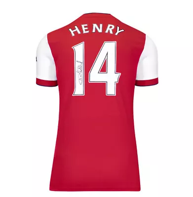 Thierry Henry Signed Arsenal Shirt: Home 2021-22 Autograph Jersey • £405.99