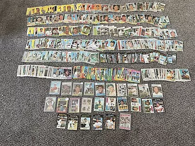 Huge 500+ Card Vintage Baseball Lot 1966 Rose Palmer RC  Aaron  1950s - 1970s • $152.50