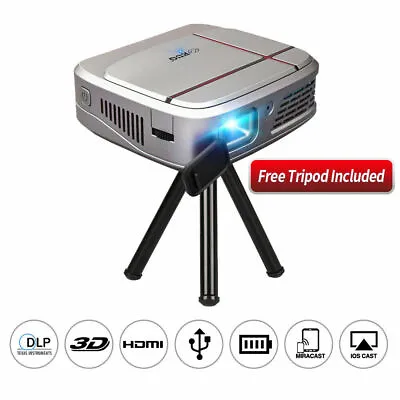 £214.63 • Buy 3300lms Wifi Pico Size 3D DLP Projector 1080p Airplay For IPhone Movie Party UK
