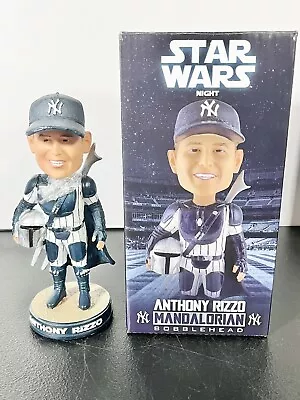 Anthony Rizzo Star Wars Night Mandalorian Bobblehead SGA 05/13/23 Yankees NEW! • $49.99