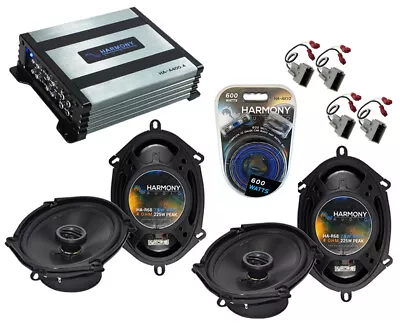 HA-R68 Ford Mustang 99-04 5x7 6x8  225W 800W Speaker Sub Amp & 10 Gauge Amp Kit • $176.99