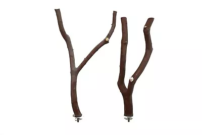 Manzanita Bird Perches 2 Pack Forked Multibranch  W/ Hardware  * Sweet Deal * • $14.99