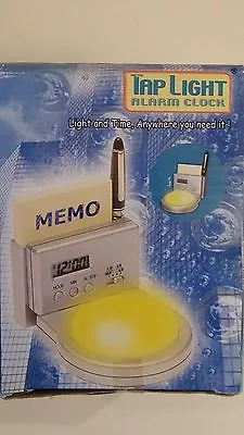 [New] Tap Light Alarm Clock With Memo And Pen Holder • $3.99